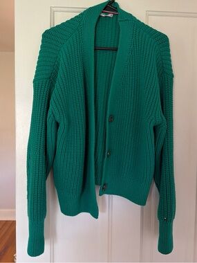 Tommy Hilfiger Teal Green Knit Cardigan